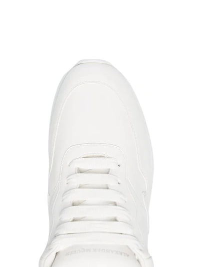 Shop Alexander Mcqueen 'runner' Oversized-sneakers In White
