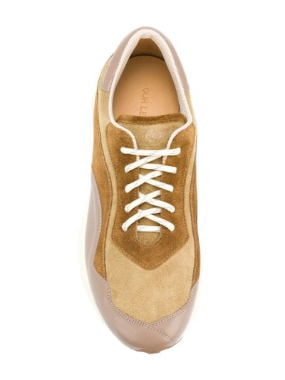 Shop Our Legacy Lace Fastening Sneakers In Brown