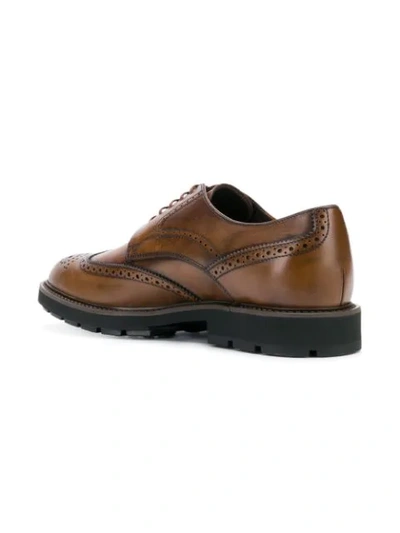 Shop Tod's Lace-up Derby Shoes - Brown