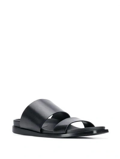 ANN DEMEULEMEESTER SLIP-ON SLIDES - 黑色