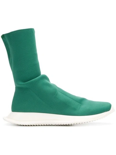 Shop Rick Owens Drkshdw Ankle Sock Sneakers - Green
