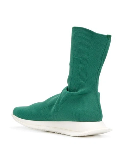Shop Rick Owens Drkshdw Ankle Sock Sneakers - Green