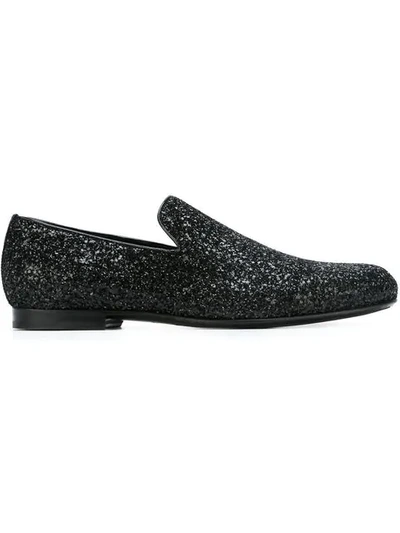 Shop Jimmy Choo 'sloane' Slippers In Black