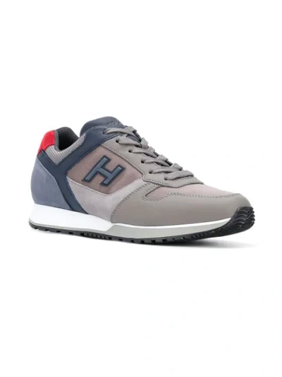 Shop Hogan Low Top Trainers In Blue