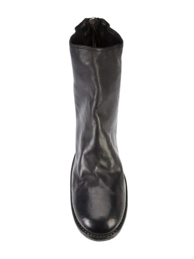 Guidi Rear Zip Boots In Black
