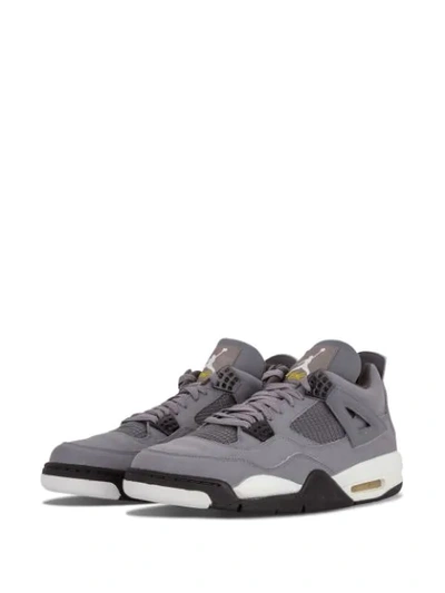 Shop Jordan Air  4 Retro Sneakers In Grey