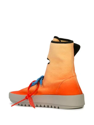 Shop Off-white Orange Wb Moto Wrap Sneakers