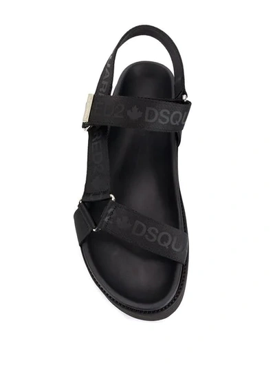 Shop Dsquared2 Platform Sandals In Black