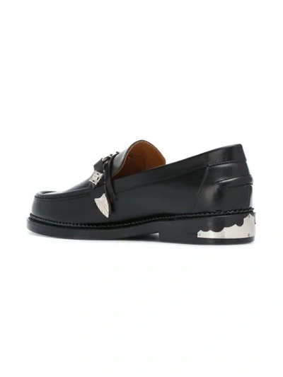 Shop Toga Virilis Embellished Loafers In Black