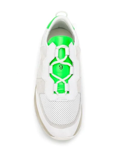 Shop Leather Crown Logo Tape Low Top Sneakers In White