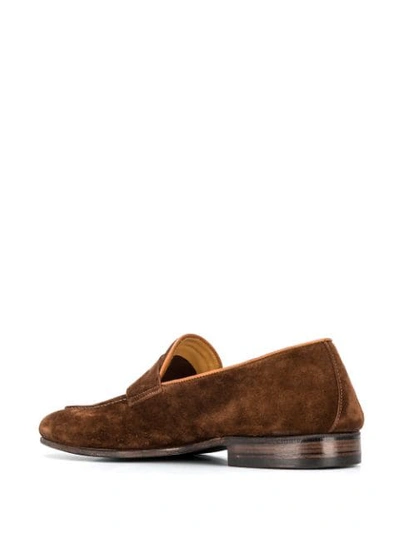 Shop Alberto Fasciani Classic Loafers In Brown