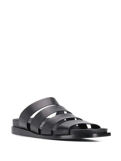 ANN DEMEULEMEESTER MULTI STRAP SANDALS - 黑色