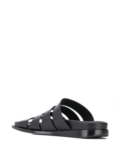 ANN DEMEULEMEESTER MULTI STRAP SANDALS - 黑色