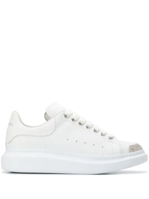 alexander mcqueen white and silver