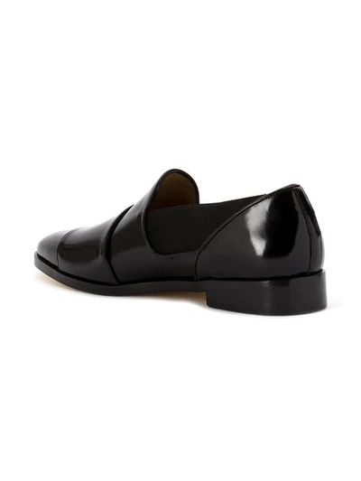 Shop Edhen Milano Monk Loafers In Black