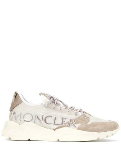 Shop Moncler Anakin Sneakers In Brown