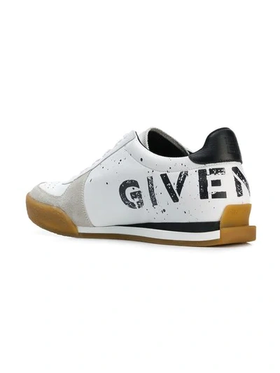 Shop Givenchy Stencil Sneakers In White