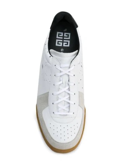 Shop Givenchy Stencil Sneakers In White