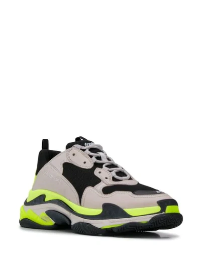 Shop Balenciaga Triple S Sneakers In Grey