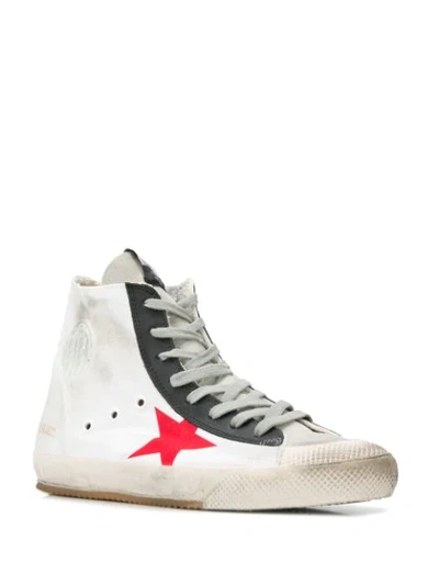 Shop Golden Goose Francy Hi-top Sneakers In White