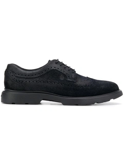 Shop Hogan Rubber Sole Brogues In Blue