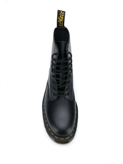 DR. MARTENS LACE-UP ANKLE BOOTS - 黑色