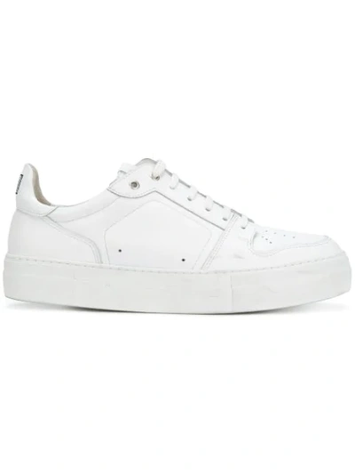 Shop Ami Alexandre Mattiussi Low Top Trainers With High Sole In White