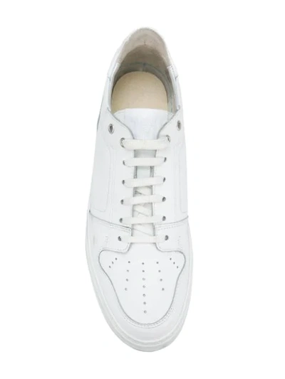 Shop Ami Alexandre Mattiussi Low Top Trainers With High Sole In White