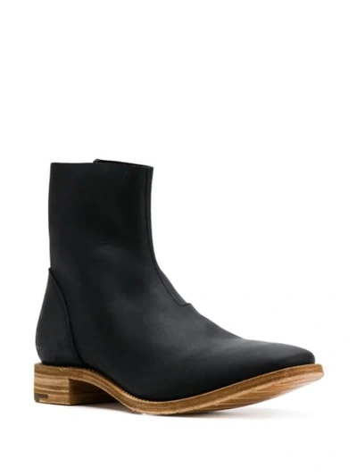 Shop Premiata Flat Ankle Boots In Black