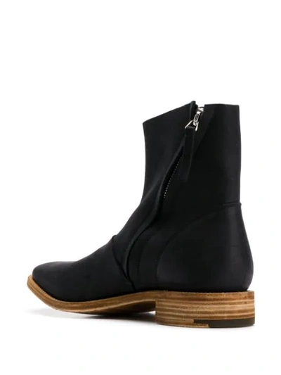 Shop Premiata Flat Ankle Boots In Black