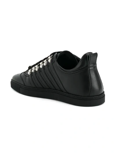 Shop Dsquared2 Hiker Lace Sneakers In Black