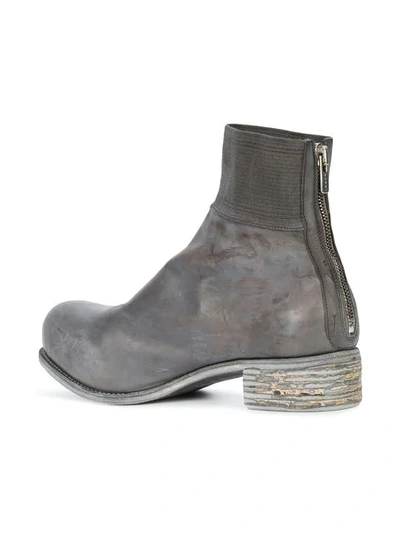 Shop A Diciannoveventitre Kangaroo Knitted Top Band Boots In Grey