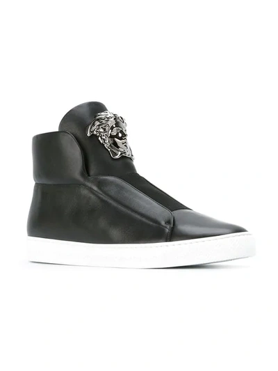 Shop Versace 'palazzo Medusa' Hi In Black