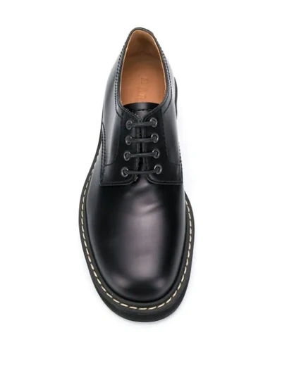 Shop Marni Lace-up Shoes In Black