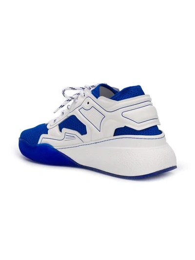 Shop Stella Mccartney Loop Sneakers In 4303 White Cobalt