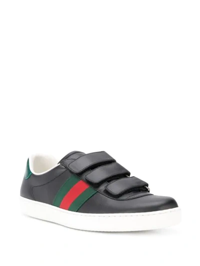 Shop Gucci New Ace Sneakers In Black