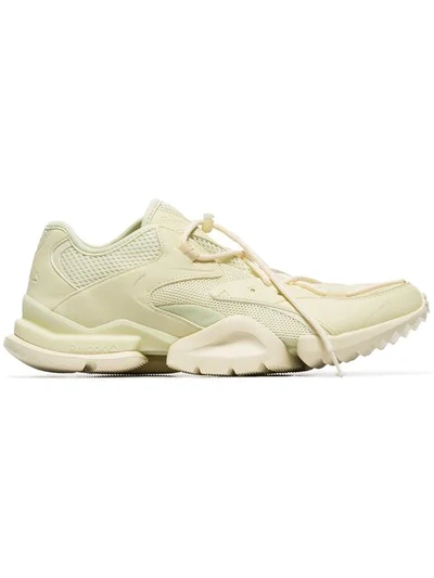 Shop Reebok Run 96 Multi-texture Lace-up Sneakers In Neutrals