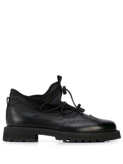 Shop Hender Scheme Hi-top Oxford Shoes In Black