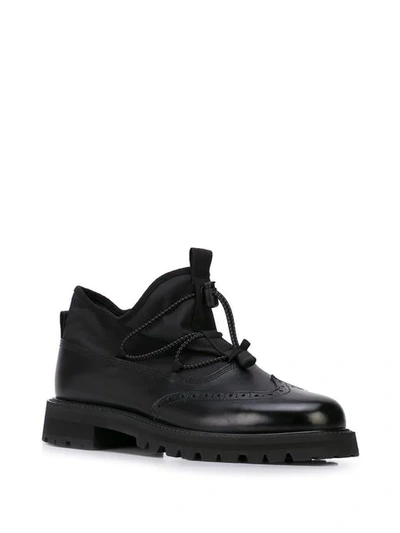 Shop Hender Scheme Hi-top Oxford Shoes In Black