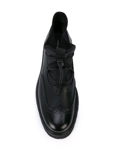 Shop Hender Scheme Hi-top Oxford Shoes In Black