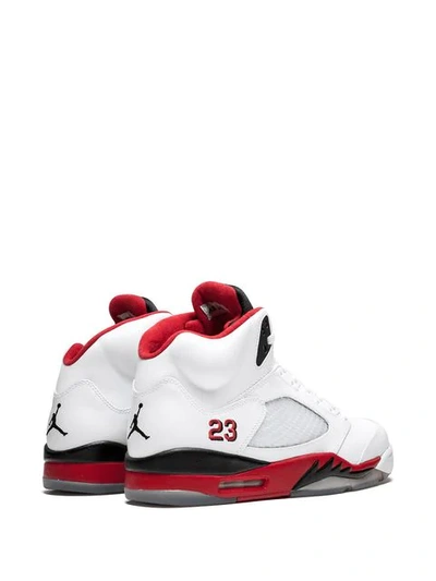 Jordan Air  5 Retro Sneakers In White