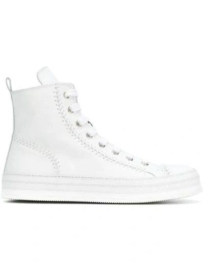 Shop Ann Demeulemeester Hi-top Sneakers - White
