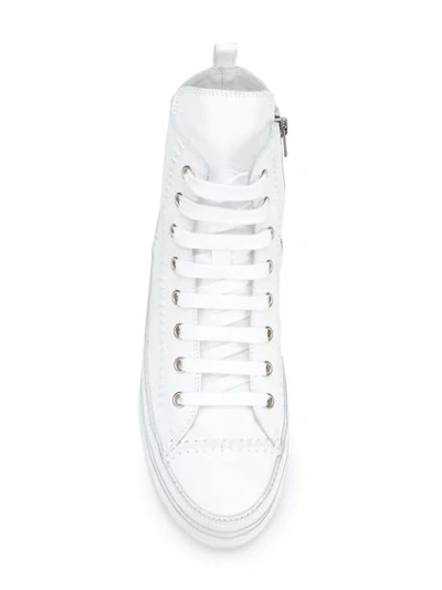 Shop Ann Demeulemeester Hi-top Sneakers - White