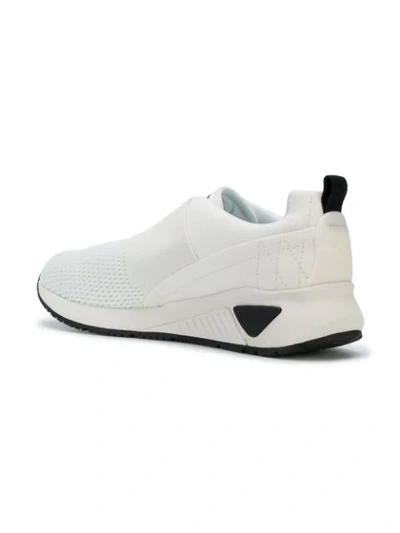 Shop Diesel S-kb Elastic Sneakers In White