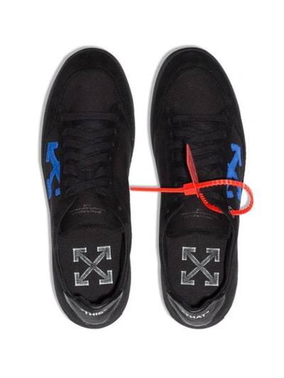 OFF-WHITE LOGO LOW-TOP SNEAKERS - 黑色