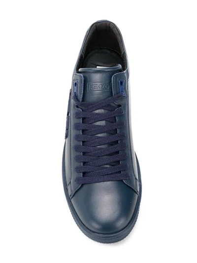 Shop Kenzo Tennix Sneakers In Blue