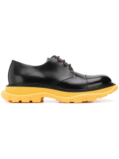 Shop Alexander Mcqueen Tread Derby Shoes - Black