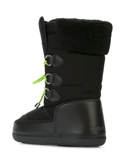 Shop Dsquared2 Tall Padded Boots In Black