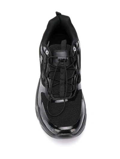 Shop Plein Sport Drawstring Fastening Sneakers In Black