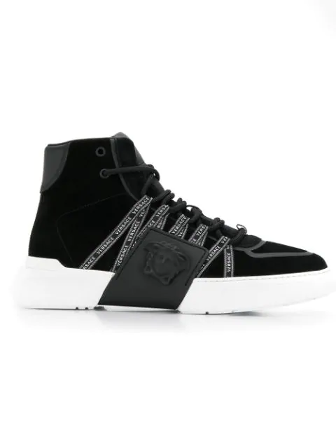versace black high tops